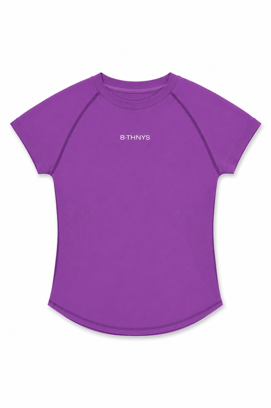 B•THNYS Active Sculpt™ Seamless Athletic Tee – Purple Pum (Purple) - B•THNYS