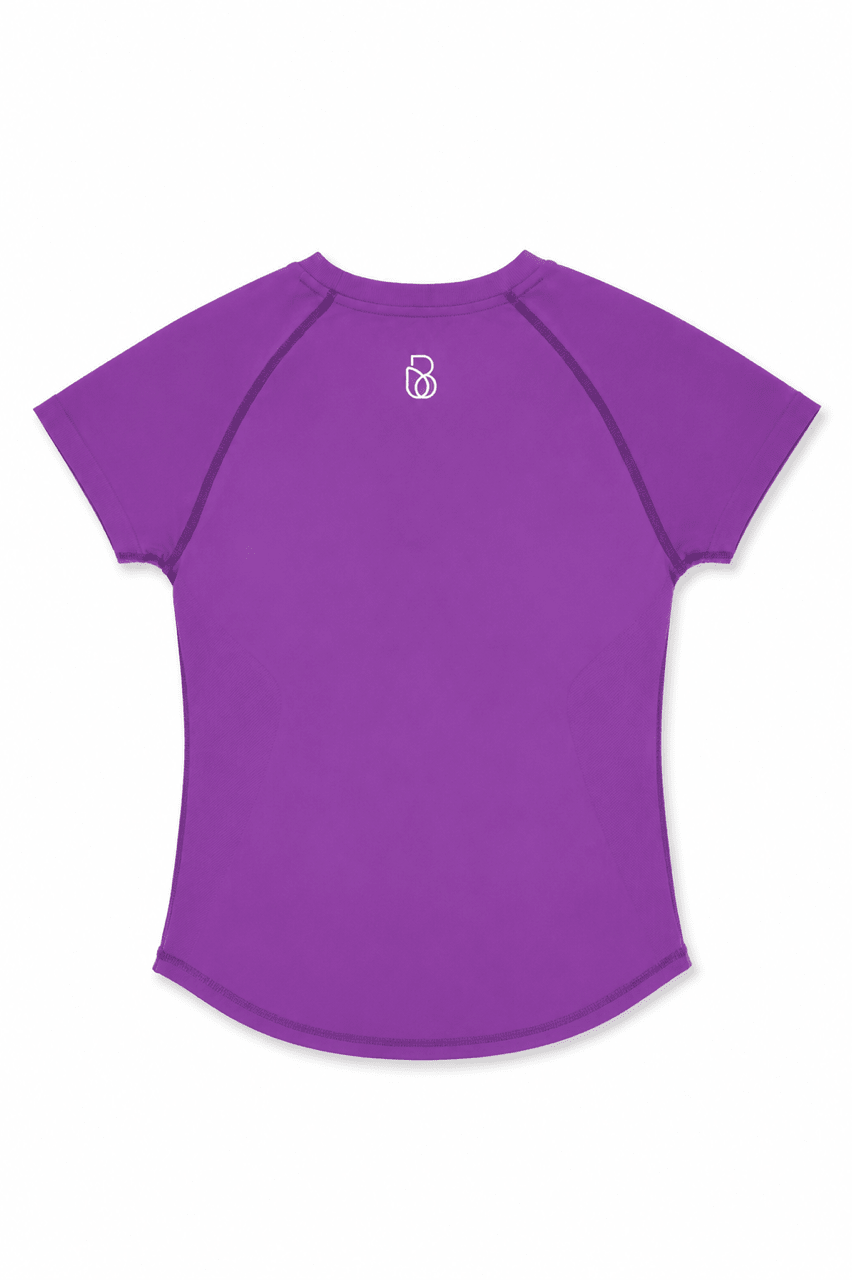 B•THNYS Active Sculpt™ Seamless Athletic Tee – Purple Pum (Purple) - B•THNYS