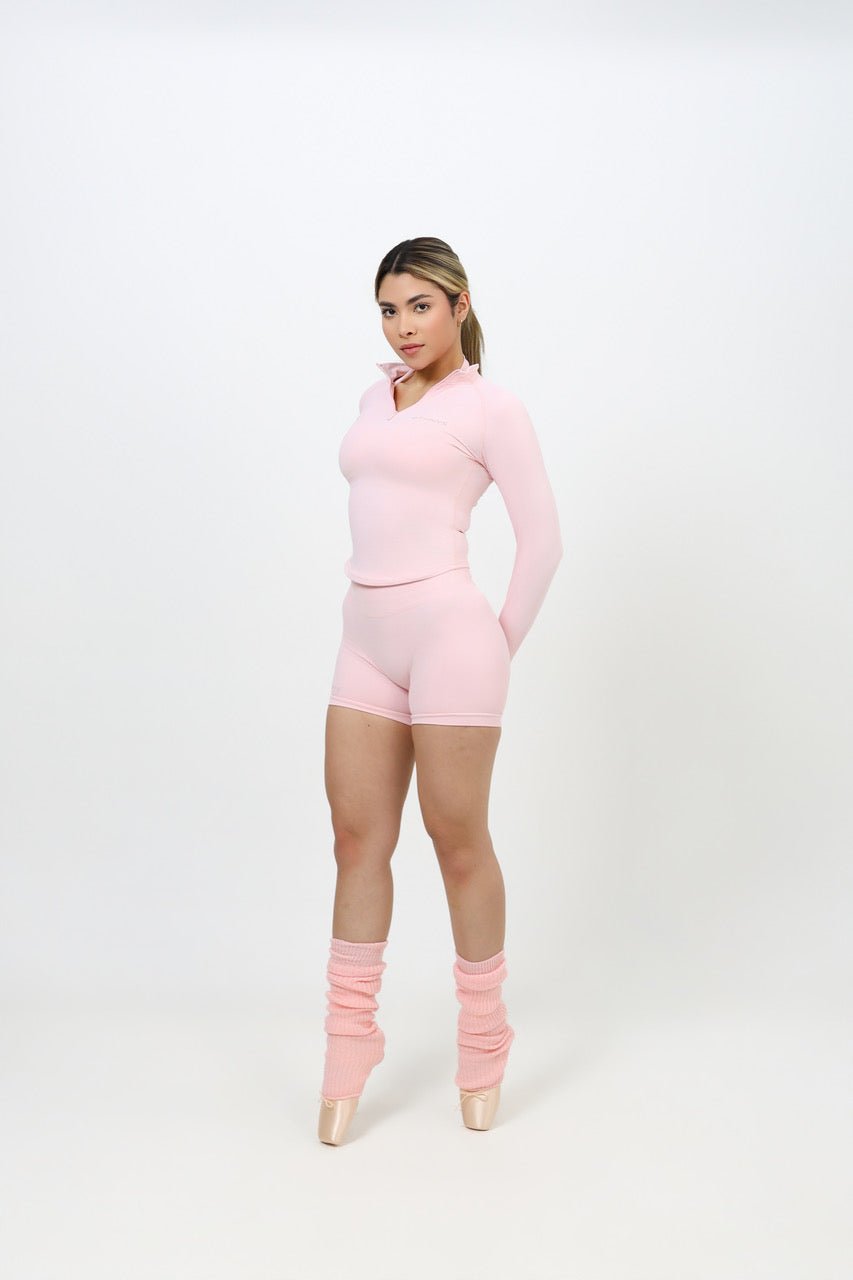 B•THNYS Active Sculpt™ High-Waisted High-Waisted Seamless Shorts – Truffle Stone (Gray) - B•THNYS