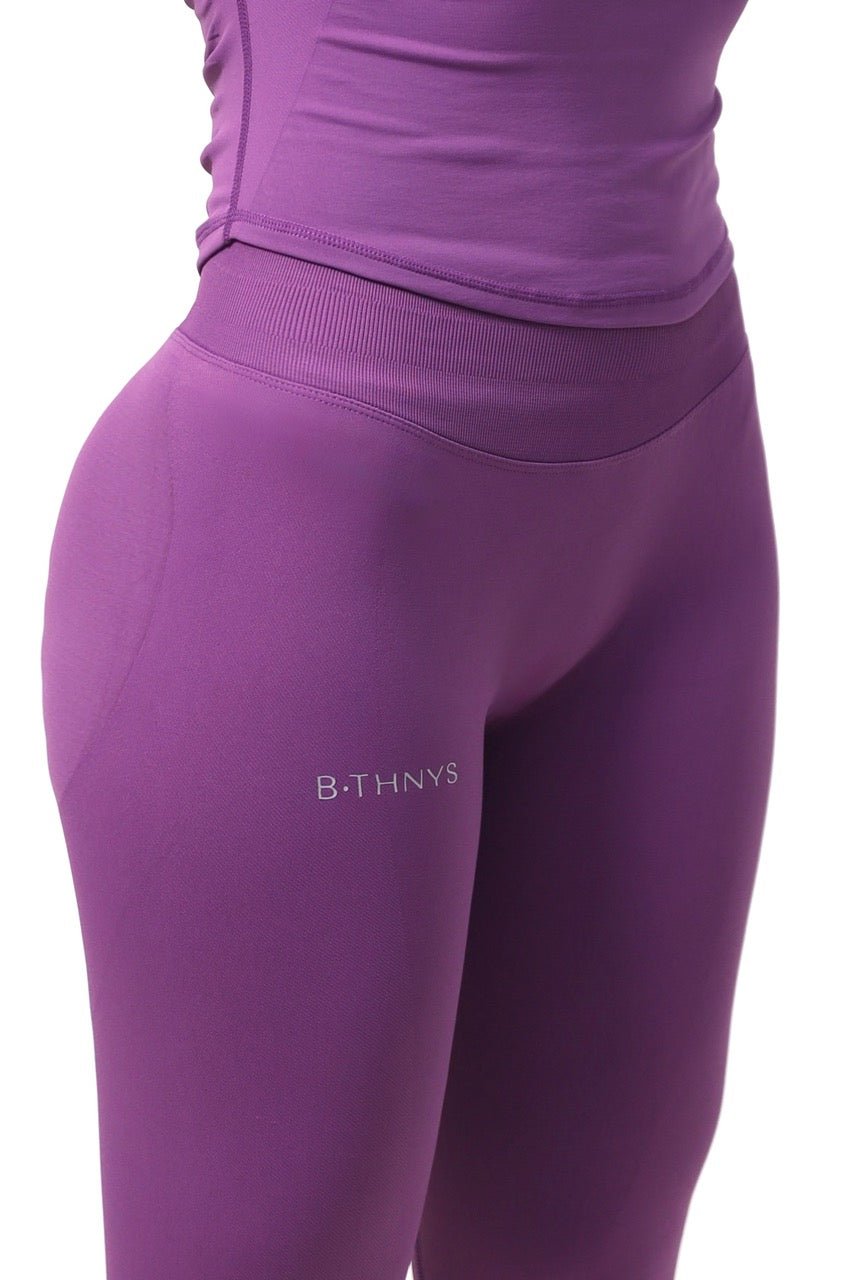 B•THNYS Active Sculpt™ High-Waisted Seamless Scrunch Legging – Black Eclipse (Black) - B•THNYS