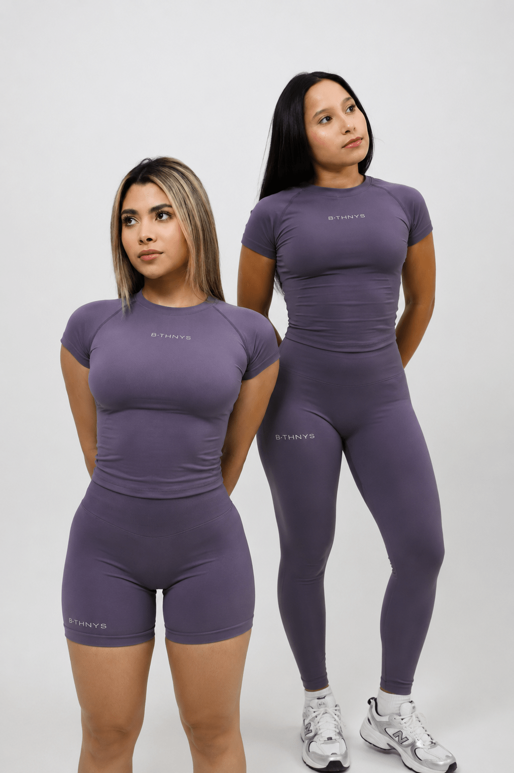 B•THNYS Active Sculpt™ Seamless Athletic Tee – Purple Pum (Purple) - B•THNYS